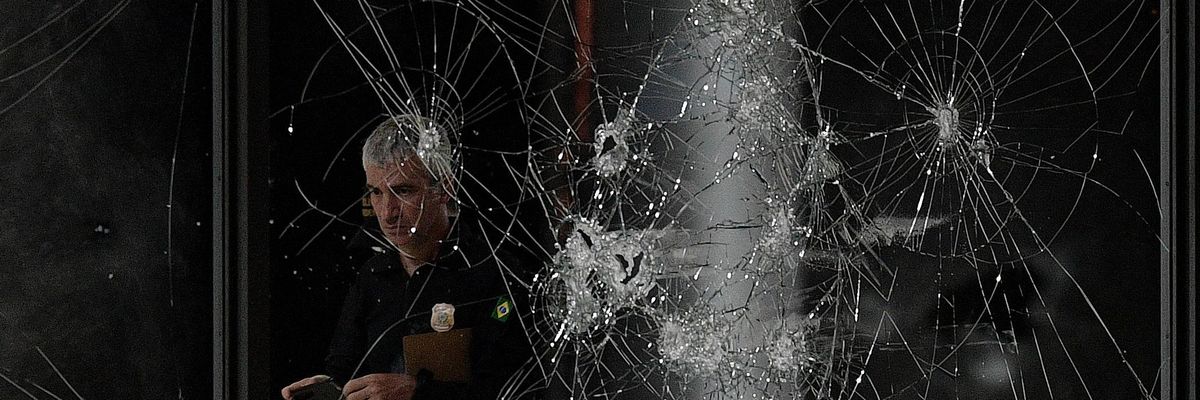 Police inspect damage caused by Bolsonaro supporters