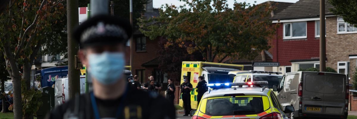 Police on the scene after MP David Amess killed by stabbing