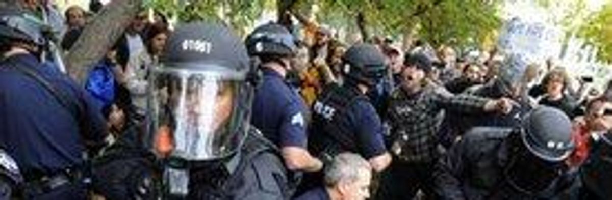 Occupy Protesters Clash with Police in Denver and Portland