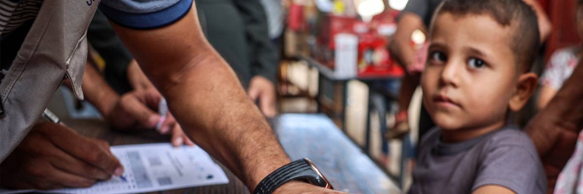 Polio vaccination effort in Gaza