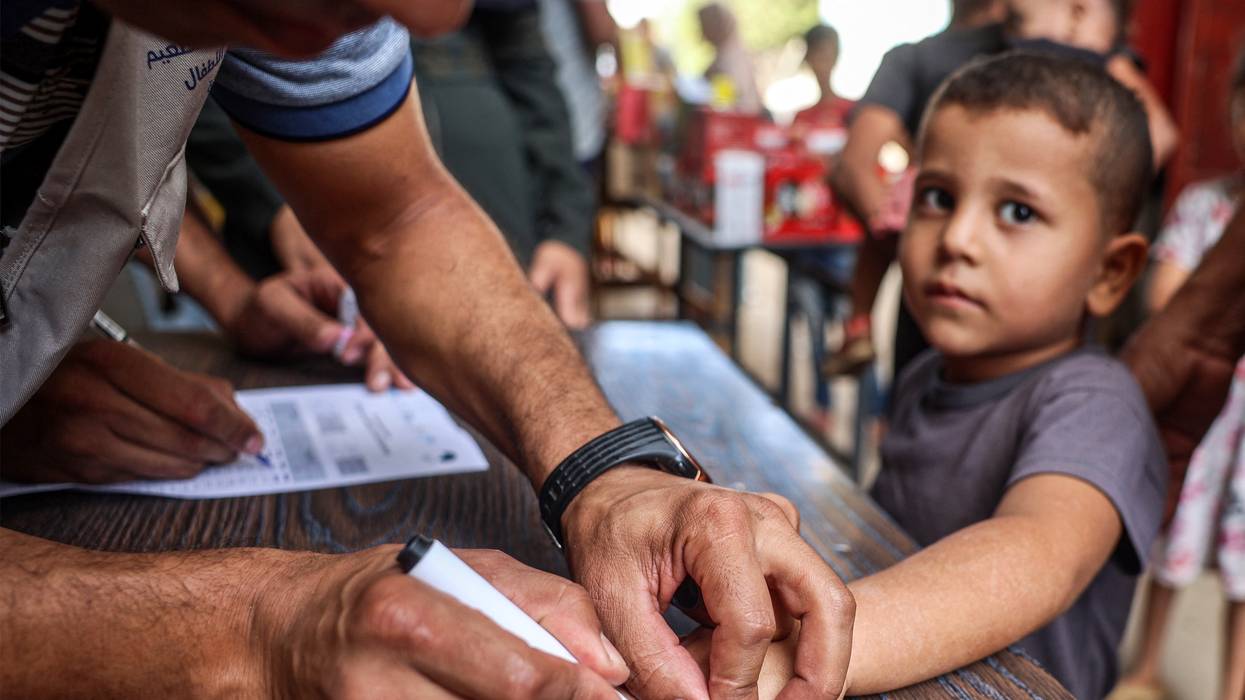 Polio vaccination effort in Gaza