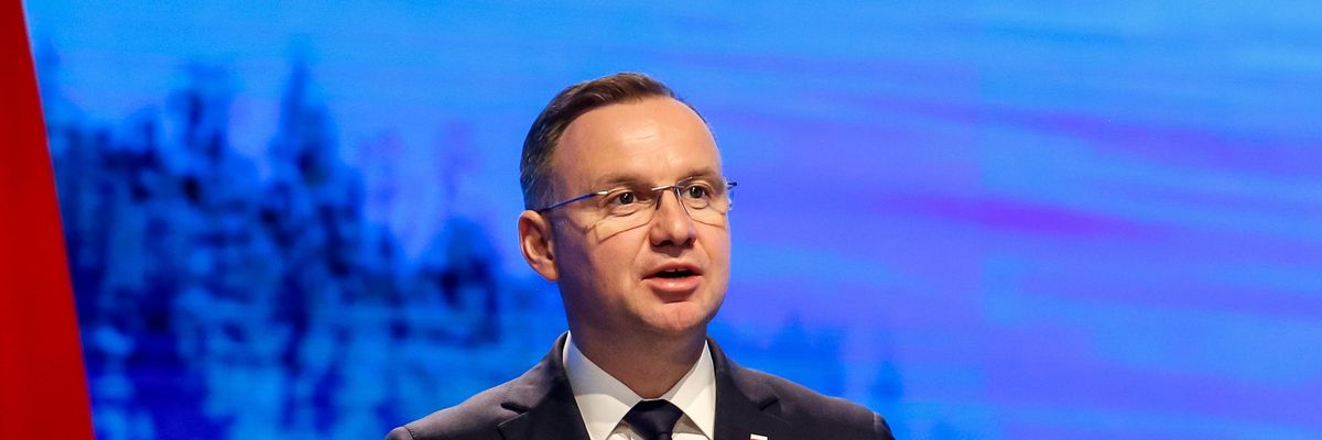 Polish President delivers a speech at COP27