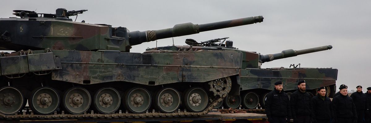 Polish Prime Minister Mateusz Morawiecki inspects a site