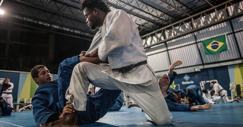 Popole Misenga, a judo athlete from the Democratic Republic of Congo. (Photo: AFP)
