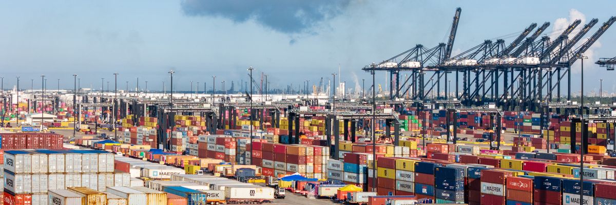 Port of Houston Authority shipping containers.