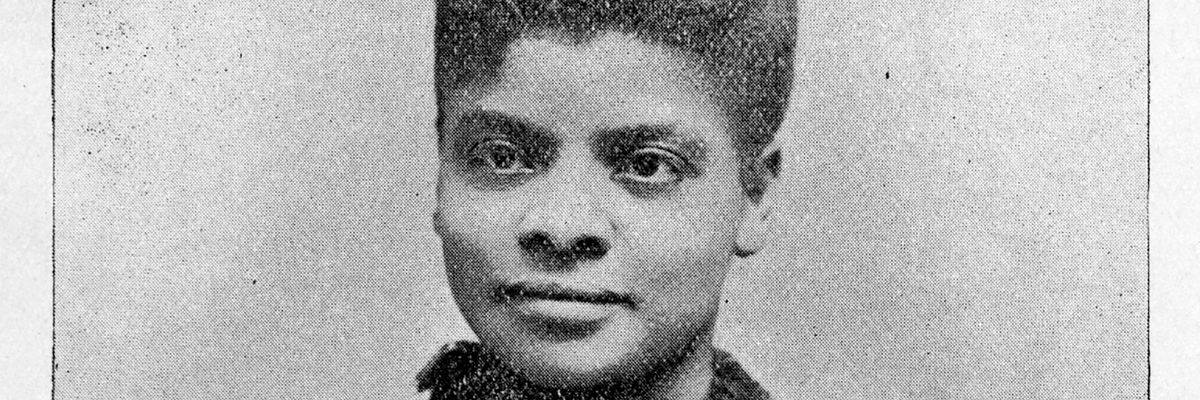 Portrait of pioneering African-American activist Ida B. Wells circa 1890s