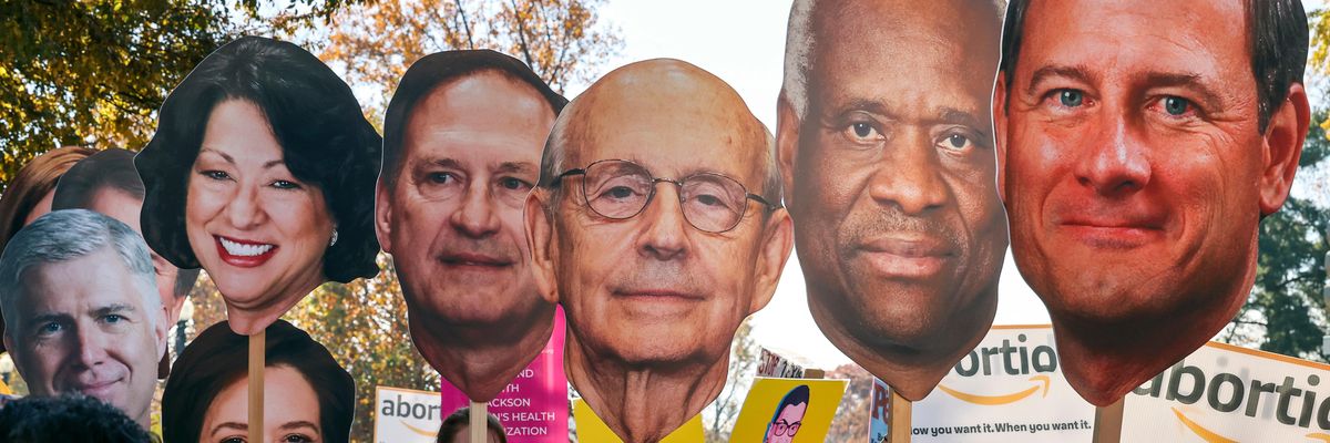 Poster cutouts of US Supreme Court Justices