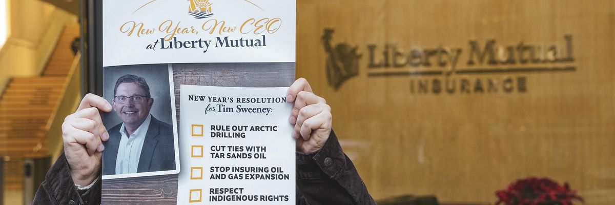 Poster featuring Liberty Mutual CEO Tim Sweeney