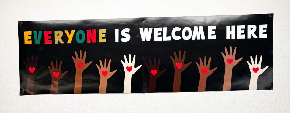 Poster put up by Idaho history teacher Sarah Inama, now banned as "ideological."