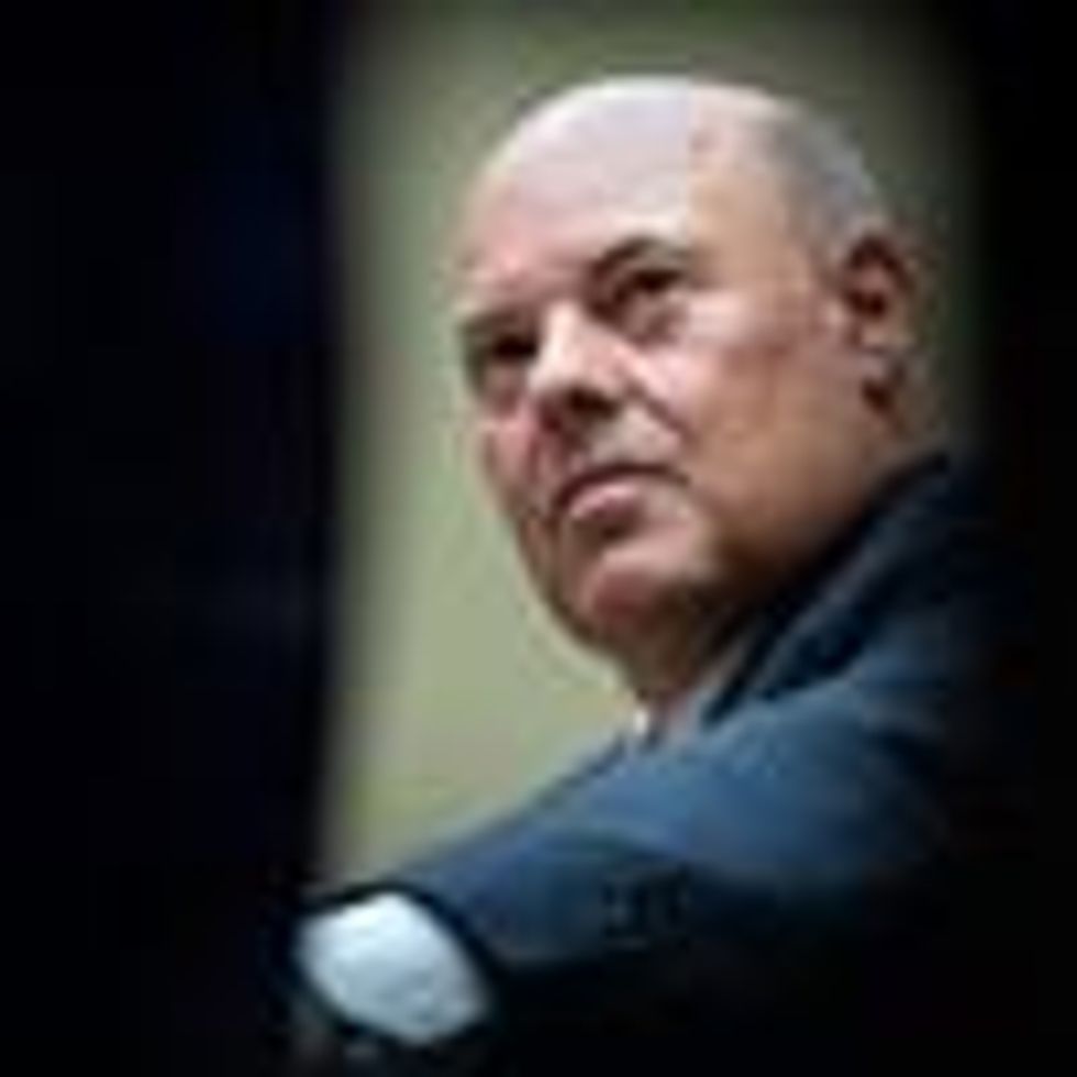 Postmaster General Louis DeJoy appears at a congressional hearing.