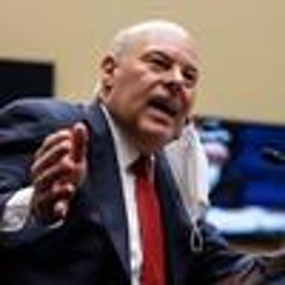 Postmaster General Louis DeJoy speaks at a hearing