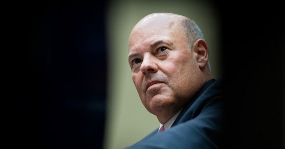 Postmaster General Louis DeJoy testifies during a hearing before the House Oversight and Reform Committee on August 24, 2020 on Capitol Hill in Washington, D.C. (Photo: Tom Williams-Pool/Getty Images)