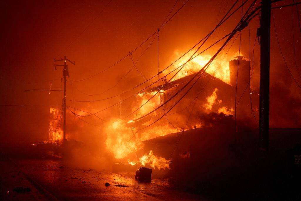 Powerful Winds Fuel Multiple Fires Across Los Angeles Area