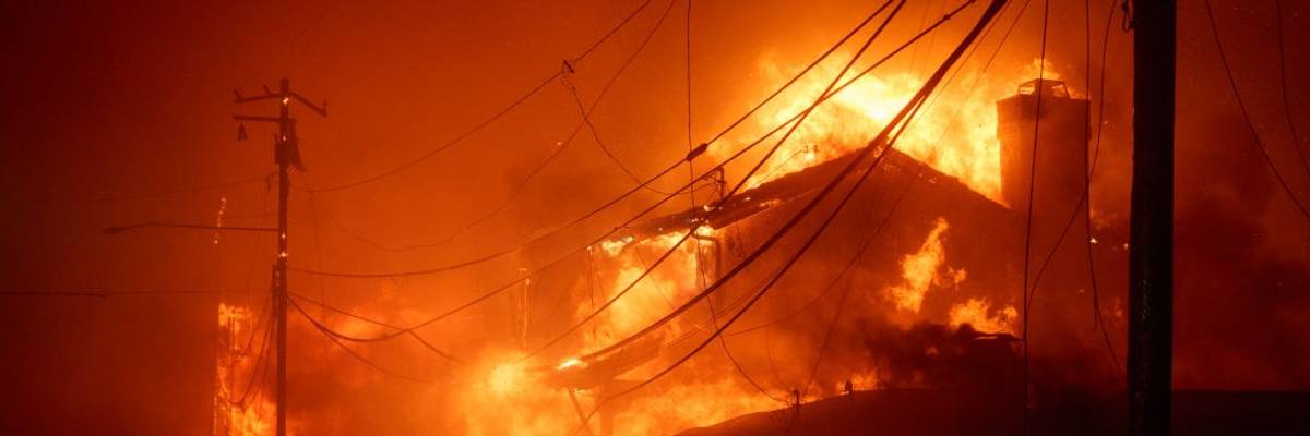 Powerful Winds Fuel Multiple Fires Across Los Angeles Area