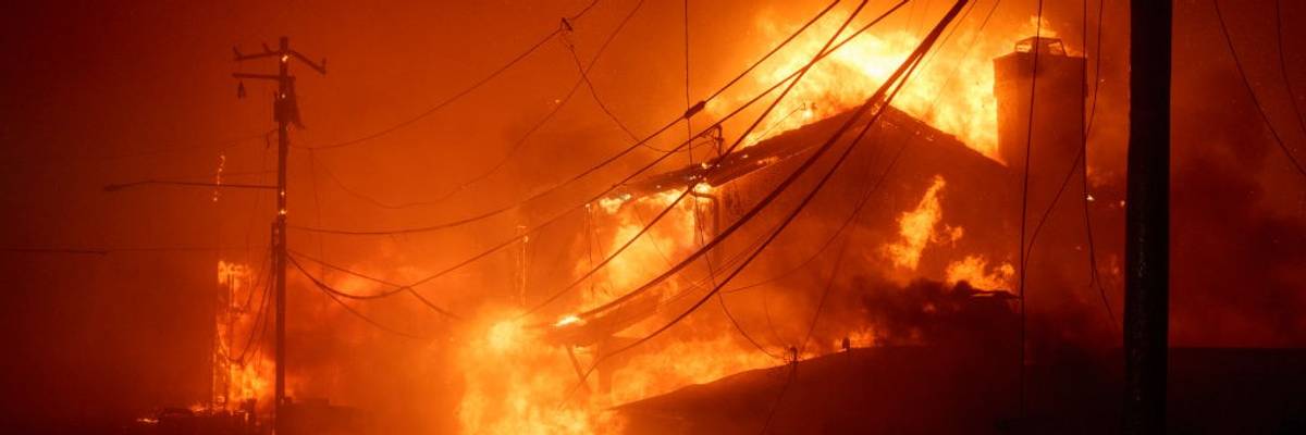 Powerful Winds Fuel Multiple Fires Across Los Angeles Area