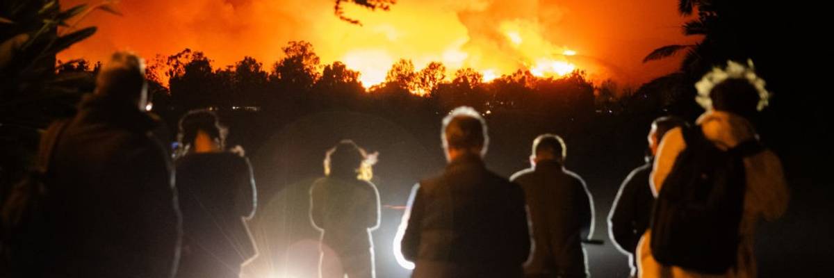Powerful Winds Fuel Multiple Fires Across Los Angeles Area