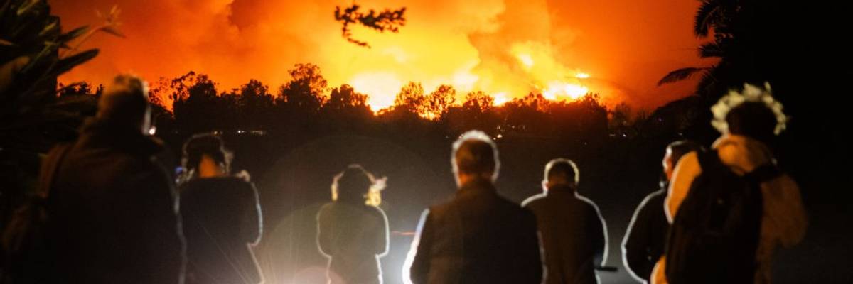 Powerful Winds Fuel Multiple Fires Across Los Angeles Area