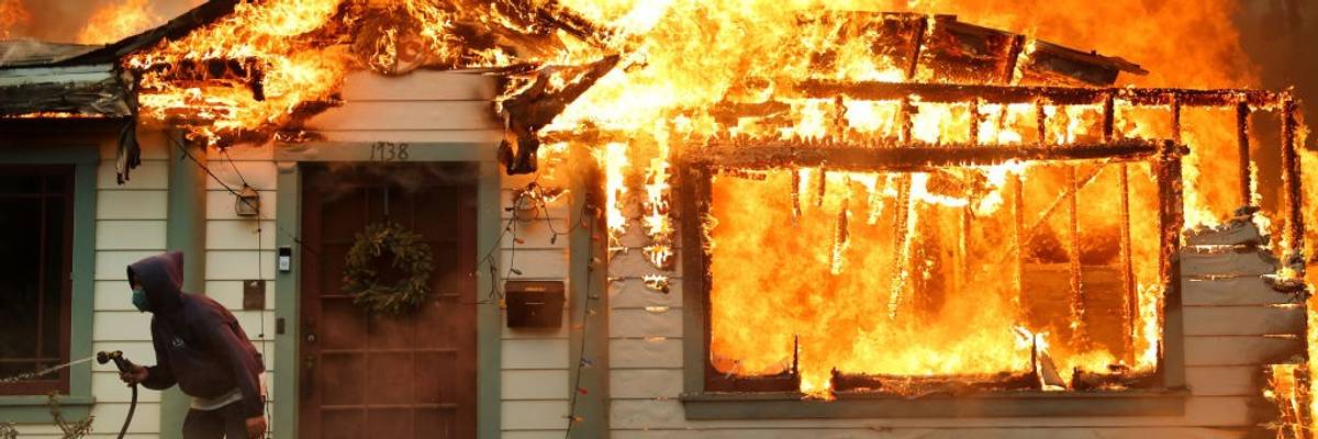 Powerful Winds Fuel Multiple Fires Across Los Angeles Area