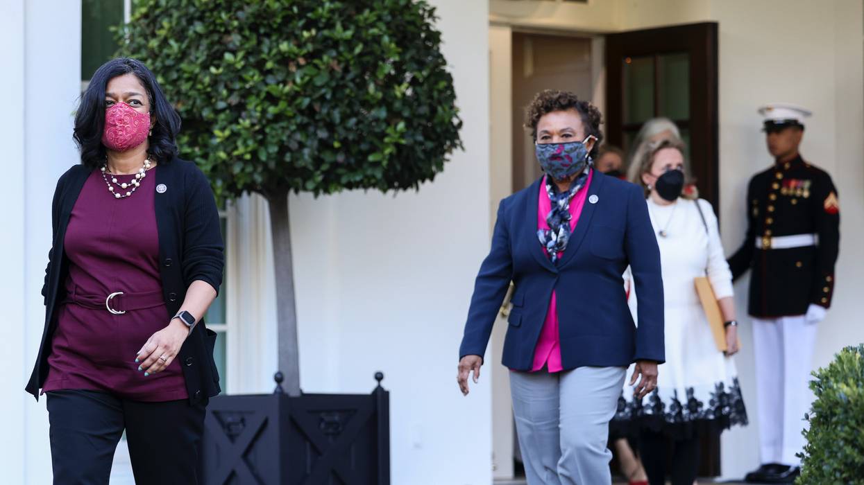 Pramila Jayapal and Barbara Lee