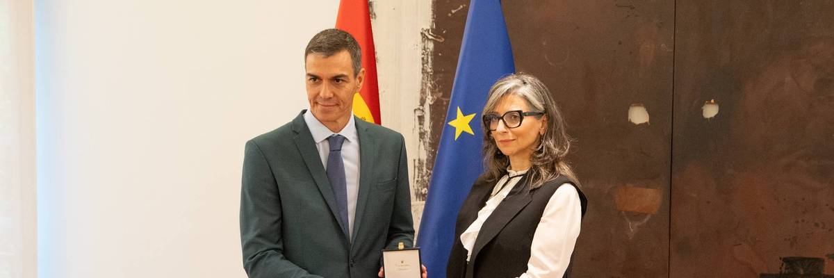 Presentation Of The Order Of Civil Merit To The United Nations Special Rapporteur For The Occupied Palestinian Territories, Francesca Albanese.