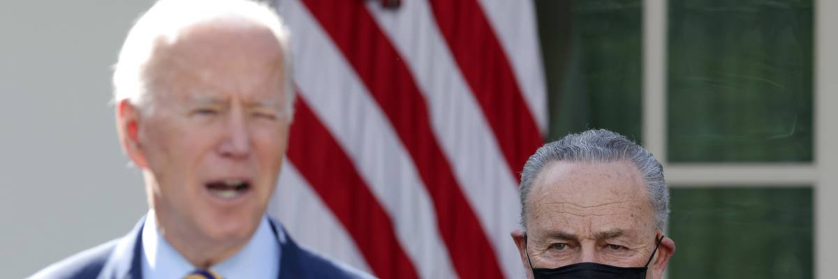 Presiden Biden and Sen. Schumer