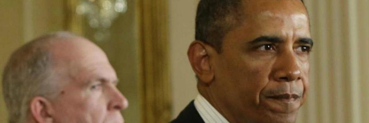 President Barack Obama and irector of the CIA John Brennan