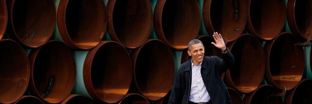 To Break Big Oil's "Stranglehold," Obama to Propose $10-a-Barrel Oil Tax