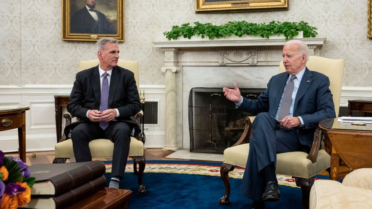 President Biden Meets With Speaker McCarthy As Debt Ceiling Negotiations Continue