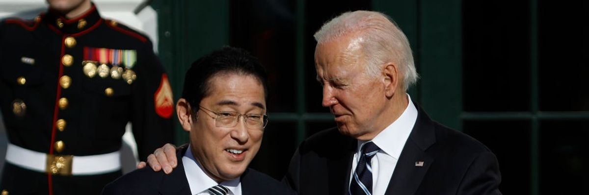 President Biden Welcomes Japanese Prime Minister Kishida Fumio To The White House