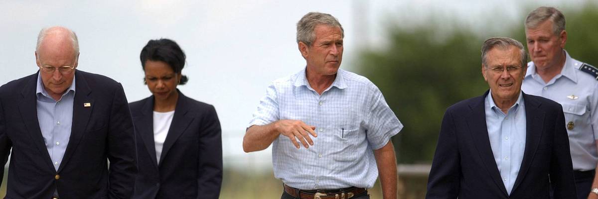 President Bush Speaks At His Ranch