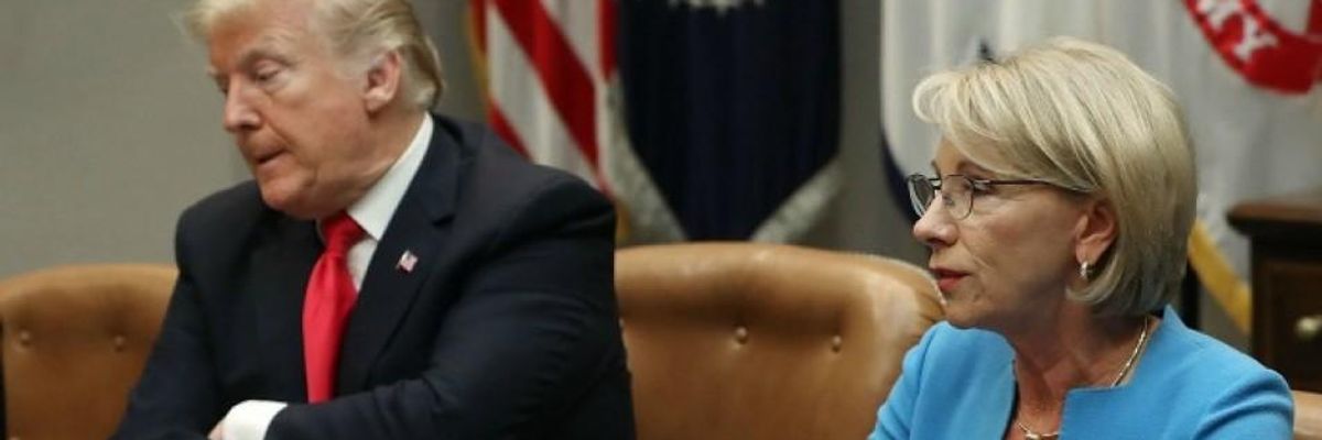 House Oversight Committee to DeVos: Skip Stumping for Trump and Show Up for Testimomy--or Face Subpoena