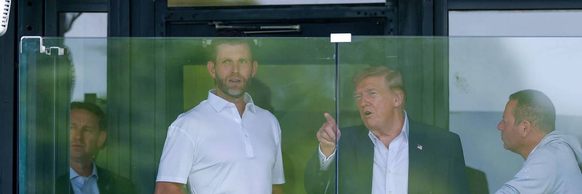 President Donald Trump and Eric Trump