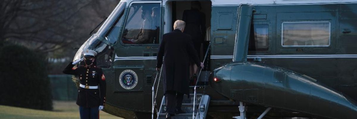 'He's Gone': Celebrations as 'Worst and Most Dangerous President in American History' Departs White House