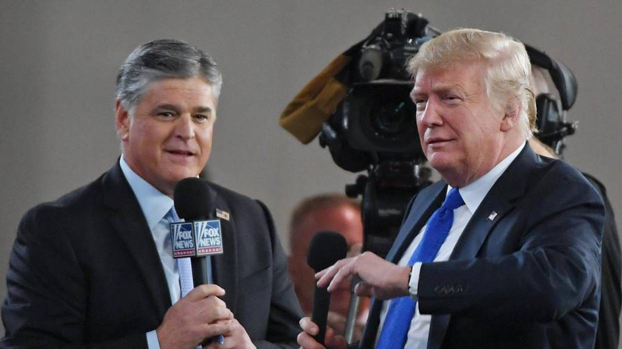President Donald Trump and Fox News pundit Sean Hannity