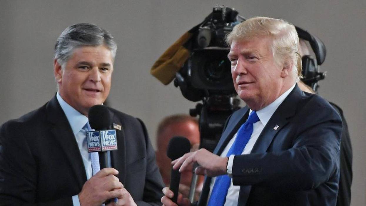 President Donald Trump and Fox News pundit Sean Hannity