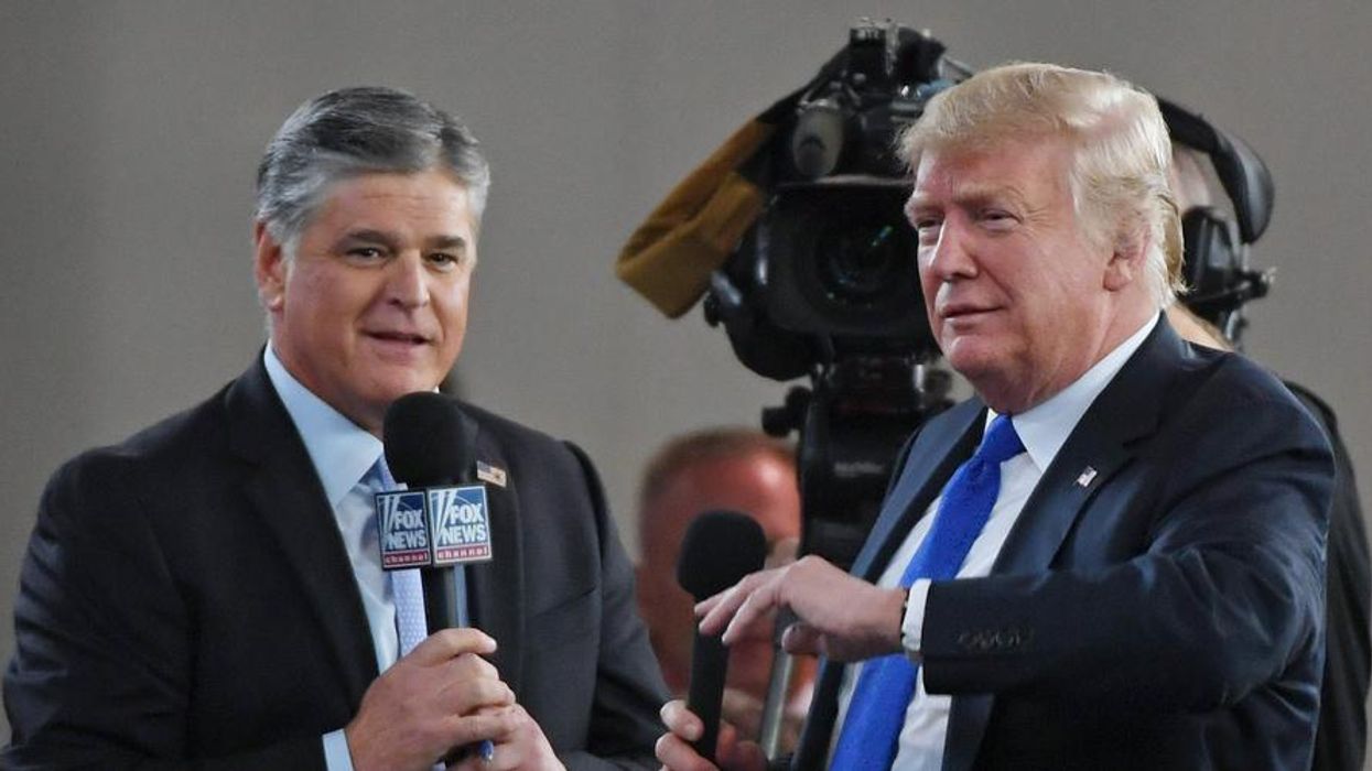 President Donald Trump and Fox News pundit Sean Hannity
