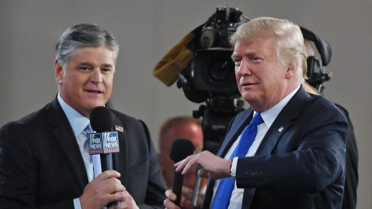 President Donald Trump and Fox News pundit Sean Hannity