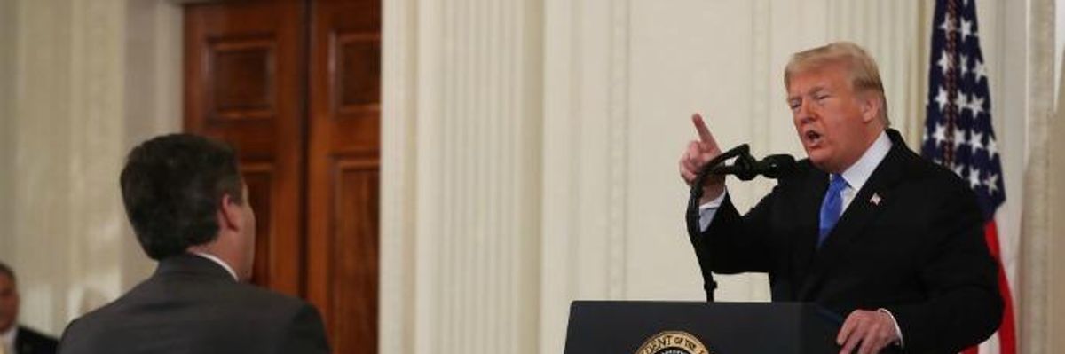 Trump Calls CNN's Jim Acosta 'Rude, Terrible Person' as Mayhem Breaks Out at Post-Midterm Presser