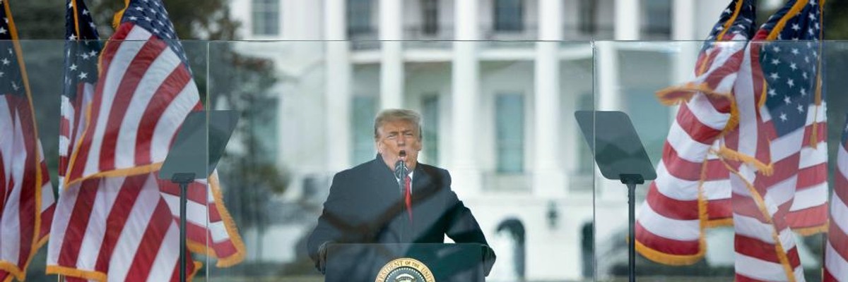 "Let's Go Back Eight Weeks": Off-the-Rails, Lie-Spewing Trump Pleads for Election Do-Over at DC Rally