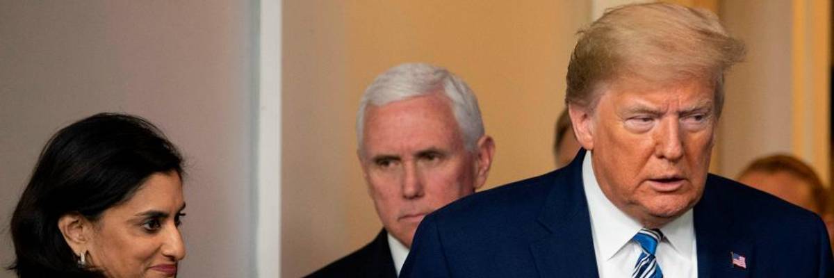 'Shameless Stunt': Trump Reportedly Attempting to Raid Medicare Trust Fund to Pay for Drug Discount Cards With His Name on Them