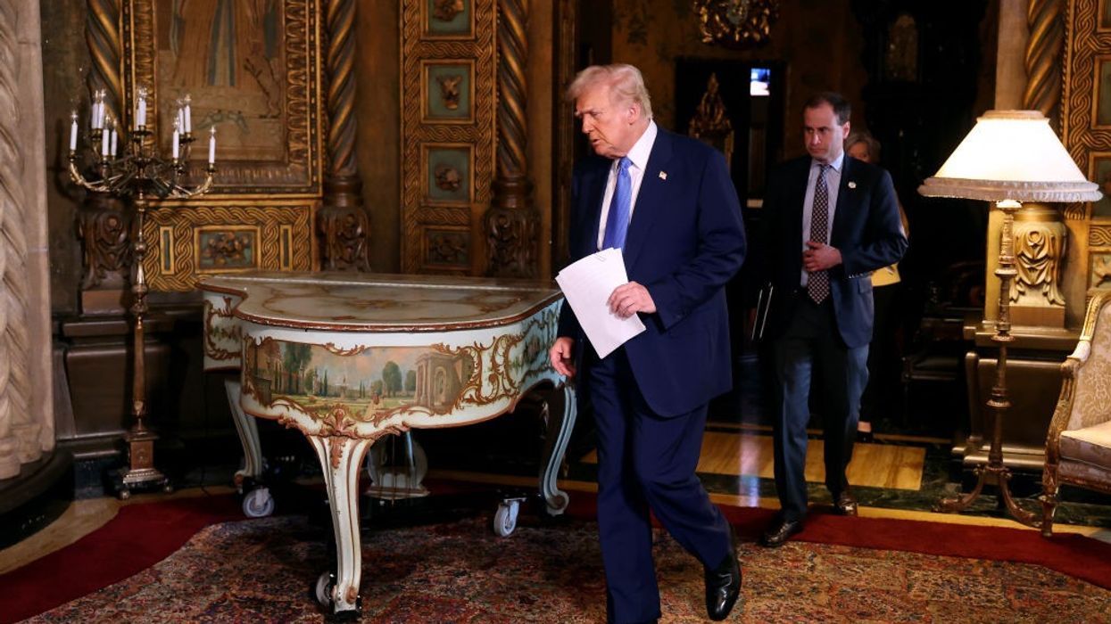 President Donald Trump at his private Mar-a-Lago club