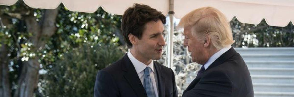 Caught Admitting He Just Makes Stuff Up, Trump Doubles Down on False Claim Made to Trudeau About Trade Deficit