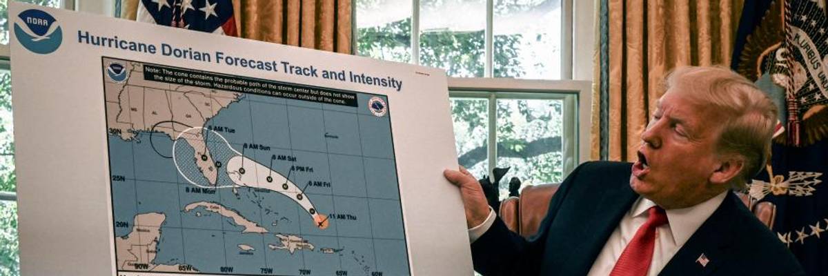 Citing 'Danger to Public Safety,' Chief NOAA Scientist Launches Probe Into Agency Decision to Side With Trump Over Its Own Experts on Dorian