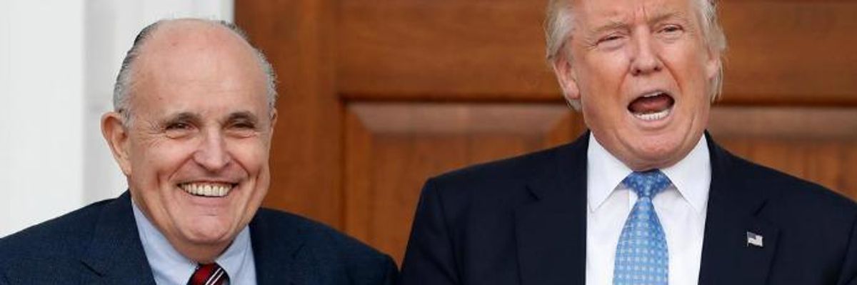 'Legal Peril' for President After Giuliani Admits Trump Repaid Stormy Daniels Hush Money