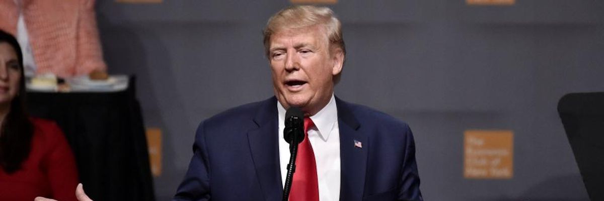 Trump Push for 'Middle Class' Tax Cut Ahead of 2020 Derided as Admission That 'His First Tax Cut Was a Scam'