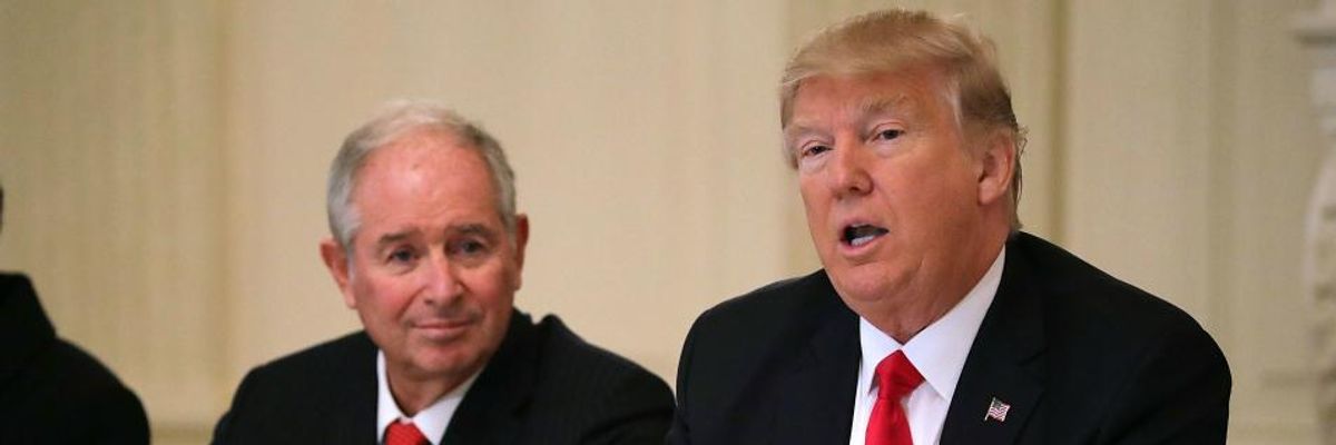 'Oligarchs Are Running the White House': Trump Called Wall Street, Hedge Fund Titans Just Before 'Back to Work' Remarks