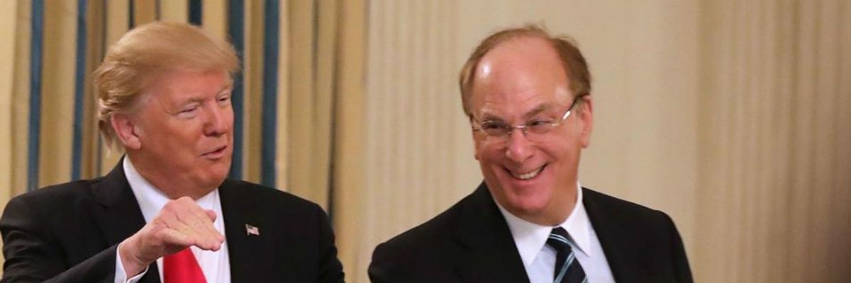 'Conflicts of Interest Abound': Progressives Sound Alarm as BlackRock Prepares to Lead the Fed's Covid-19 Corporate Bailout Program