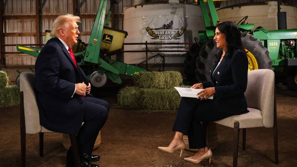 President Donald Trump joined Kristen Welker
