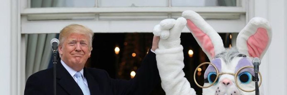 Donald Trump Meets the Easter Bunny