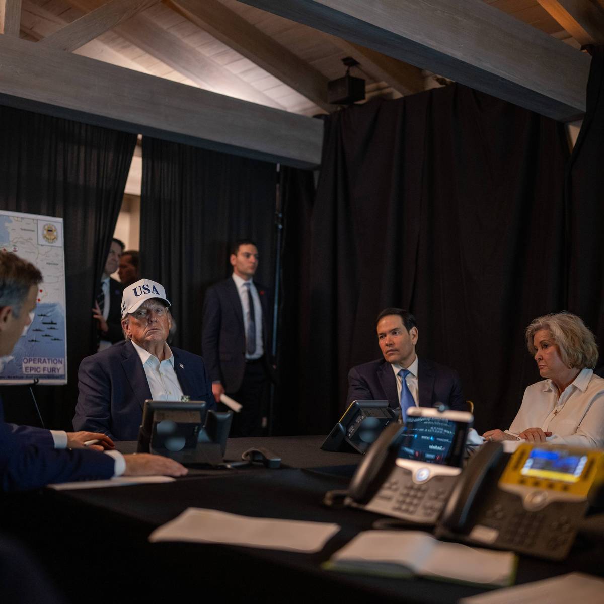 President Donald Trump oversees Iran assault